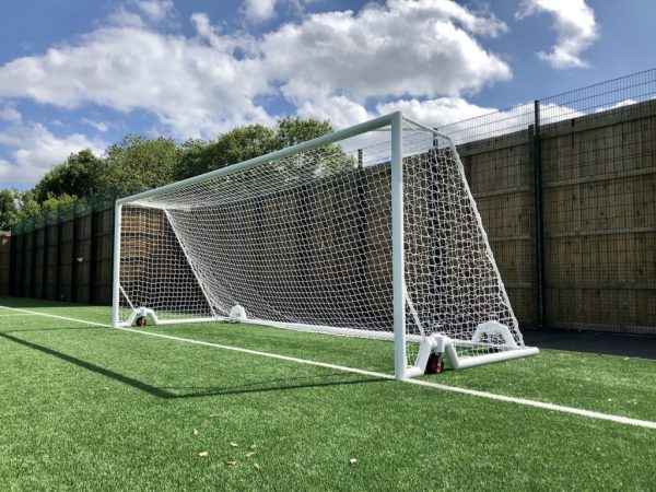 Youth Revolution Wheeled Football Goal Package: 11-A-Side Freestanding Aluminium