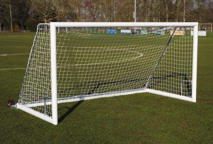 Self-weighted Lift and Go Football Goal Package: 12x4 Freestanding Aluminium